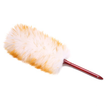 Lambswool Duster with Solid Wooden Handle Leather Hang Strap